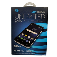 Alcatel IdealXCITE Cameox 16GB Android Smartphone 5" 5MP SIM AT&T Locked White