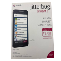 Jitterbug Smart2 Smartphone 16GB for Seniors GreatCall Locked 5.5 Display 13MP