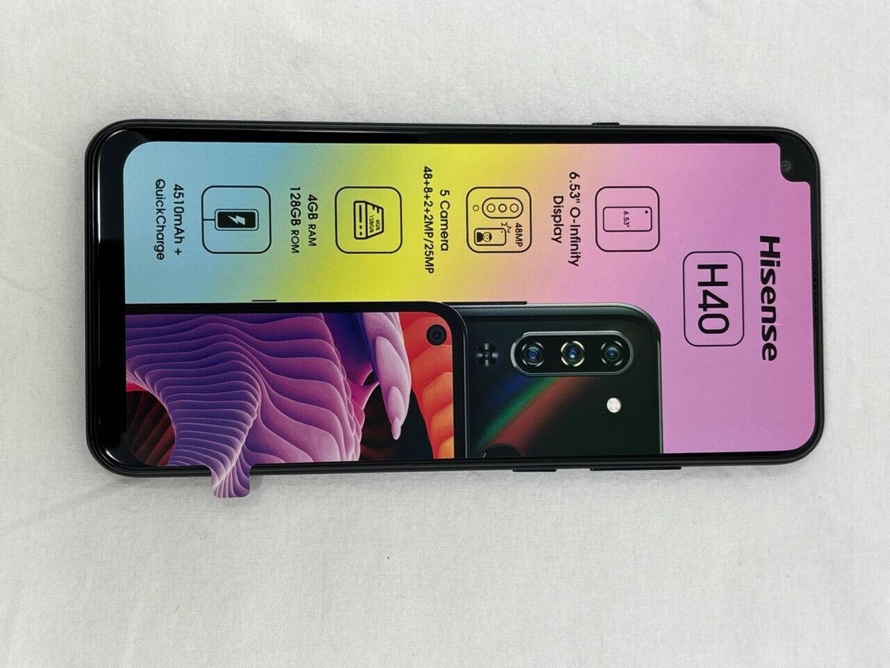 Hisense Infinity H40 Smartphone Capture Magic AT&T Quad 128GB Unlocked 6.53 48MP