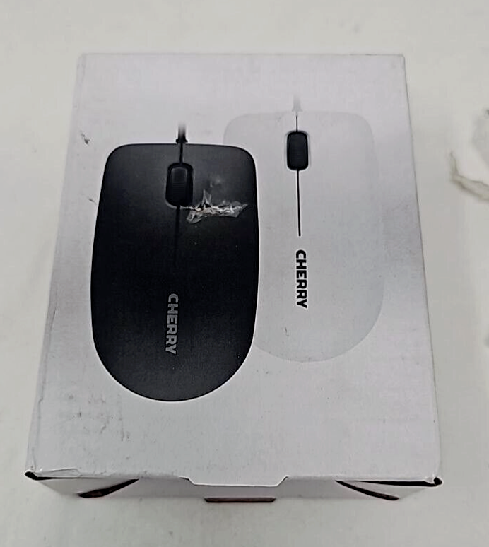 Cherry MC 1000 USB Optical Mouse Wired with Scroll Wheel Ambidextrous Black