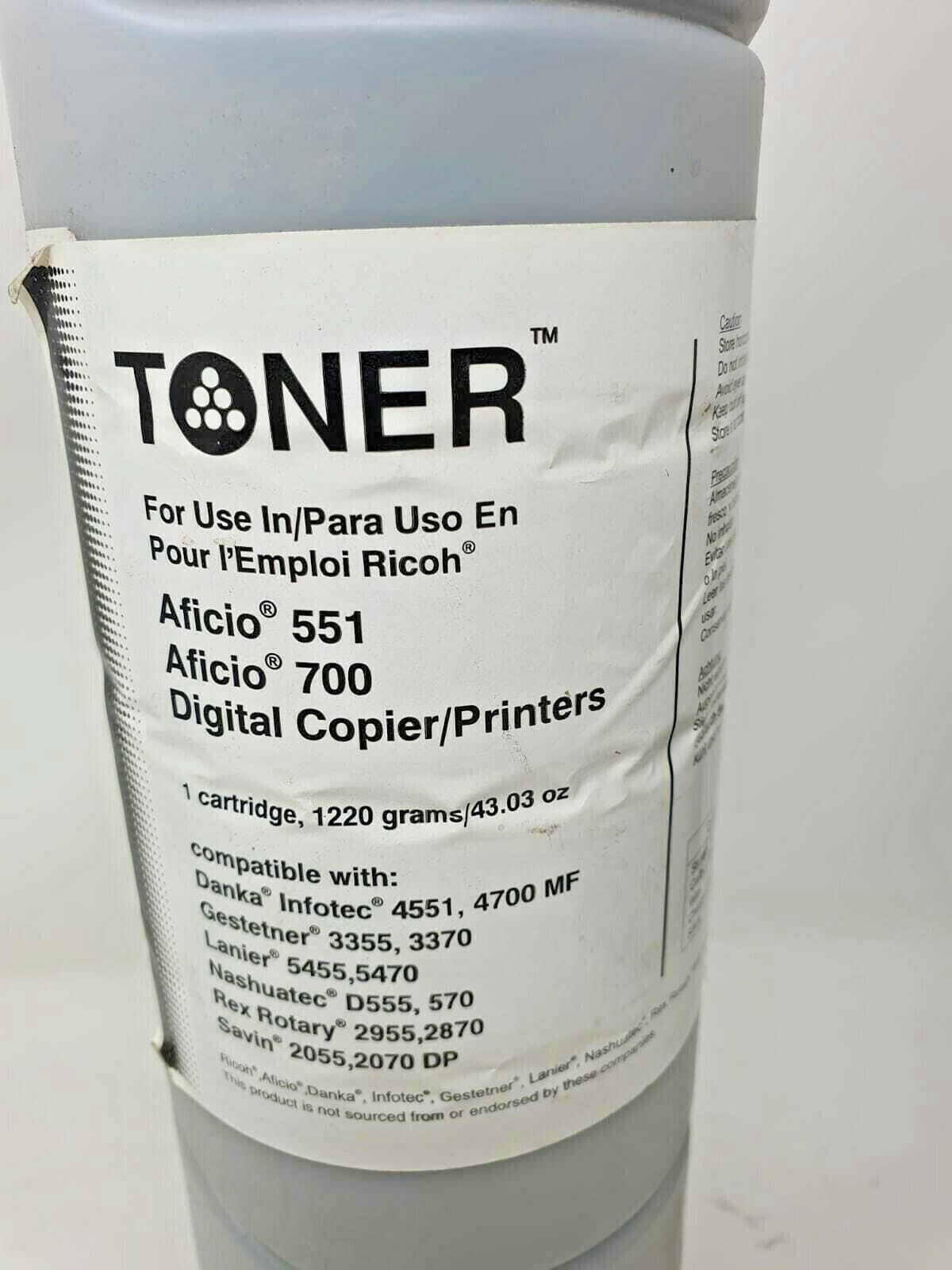 Toner For Ricoh 887994 Type 5105D Aficio 551 1055 Gestetner 3270 3355 337 43oz