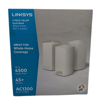 Linksys Velop WiFi Mesh AC1300 WHW0103 Pack of 3 Dual Band WiFi System Routers