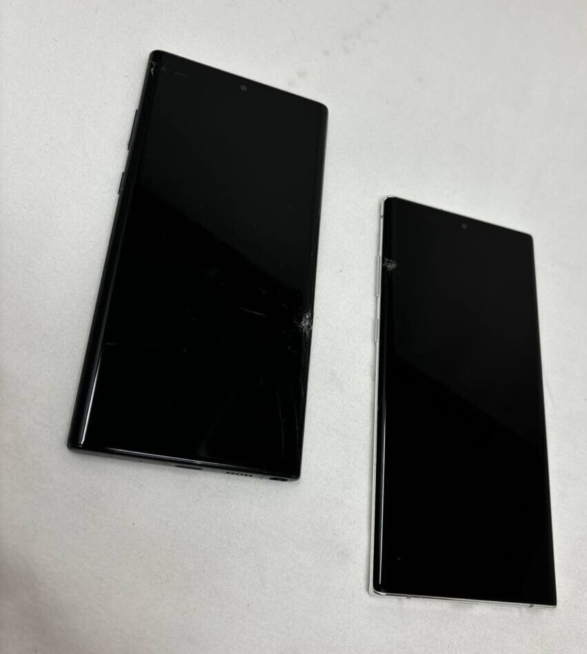 2 Lot Samsung Galaxy Note 10 + 6.8" 12MP Fingerprint Battery Replacement Bad LCD
