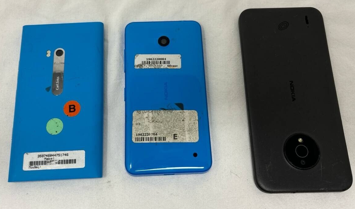Lot of 3 Phone Nokia C200 Lumia 635 920 6.9" 4G WiFi AMOLED Microsoft READ Repai