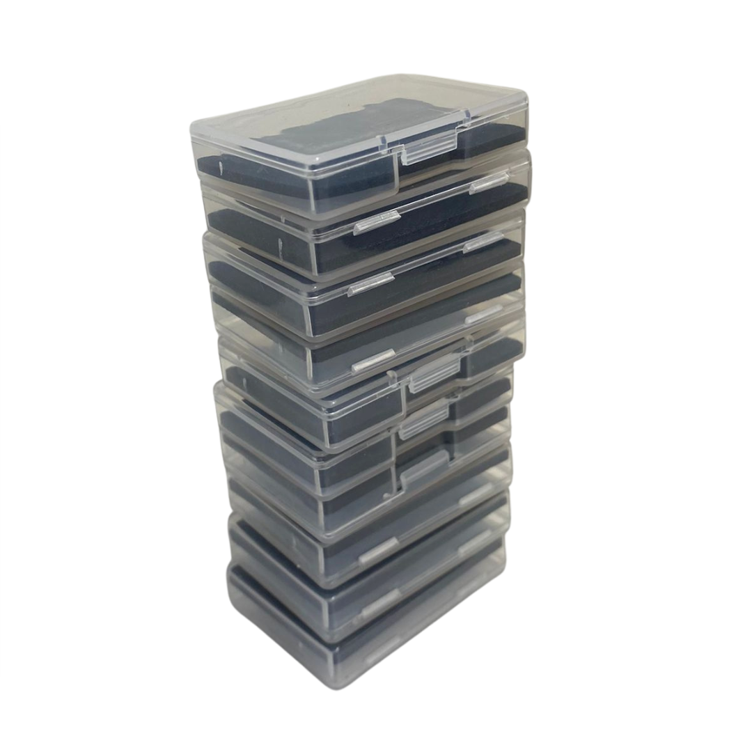 10 x Plastic Clear Jewelry Box Packaging For Rings Necklage Protect 1.75" x 1.3"