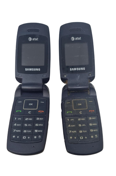 2 Lot Samsung SGH-A137 Cellular GSM Flip Phone AT&T Need Repair Wholesale As Is