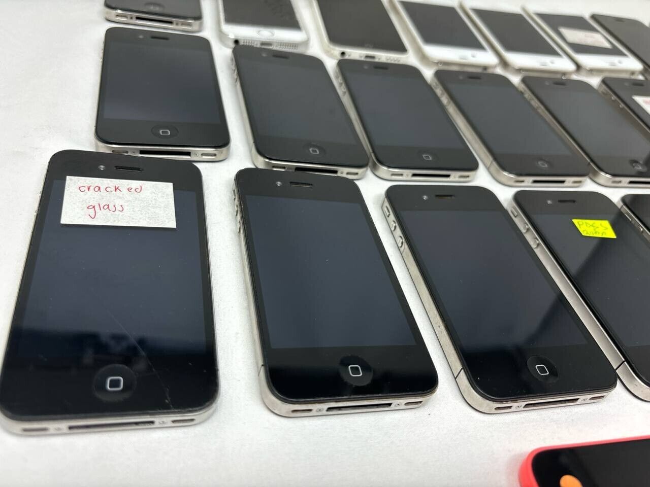 Lot of 31 Apple iPhone 4 5 5c for Repair Wholesale Phones Used Sold As IS Untest