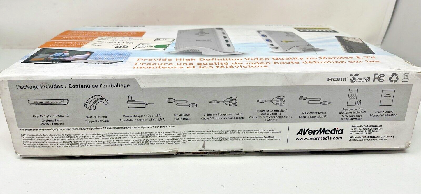 Avermedia A200P Avertv Hybrid TVBox 13 HDMI Digital Converter TV Box Kit