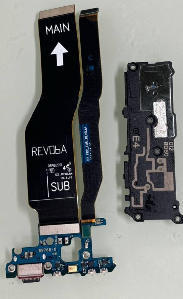 Charging Port Flex Cables & Loudspeaker for Samsung Galaxy Note 10+ N976U 10 plu