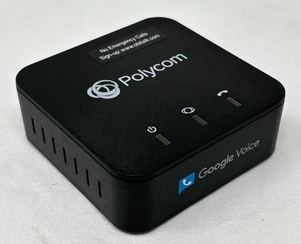Polycom Obihai OBi200 1 Port VoIP Adapter with Google Voice Fax Support for Home