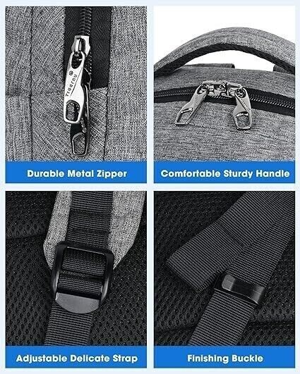 Tigernu Travel Backpack Slim Lightweight USB Charging for Laptop iPad to 15.5"
