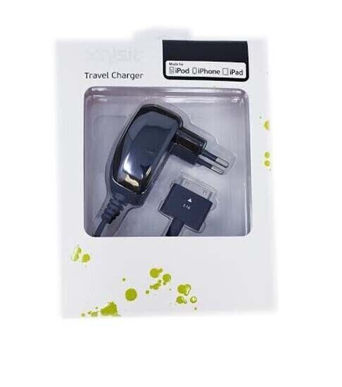 Xqisit Travel Charger for Apple iPhone 3 3S 4 4S iPod iPad 1 2 3 Euro Pin