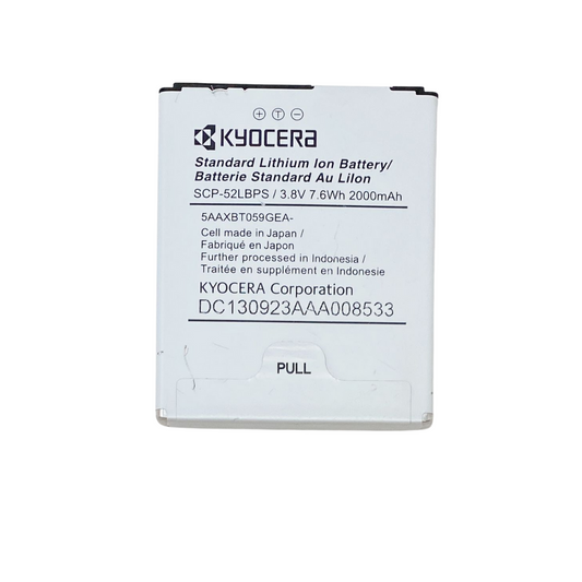 Battery SCP-52LBPS For Kyocera 5AAXBT059GEA Hydro XTRM C6721 C6522 C6522N 3.8V