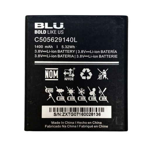 Battery C505629140L For BLU Dash L3 D390U D390L Original 1400mAh 3.8V