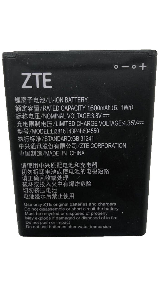 Li3816t43p4h604550 Battery Fits ZTE Blade L130 GRAND MAX Original 4550 Black OEM