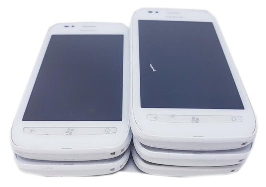 6 Lot Nokia Lumia 710 RM-809 3G Windows 7.5 Smartphone Locked Claro Bar White