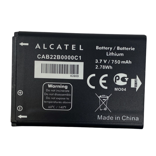Battery CAB22B0000C1 For Alcatel 2010D OT-356 OT-665 CAB22D0000C1 750mAh 3.7V