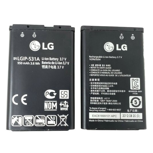 Battery LGIP-531A For LG 440G 236C 320G UN200 KG280 440GB KG310 GM205 GB125 OEM
