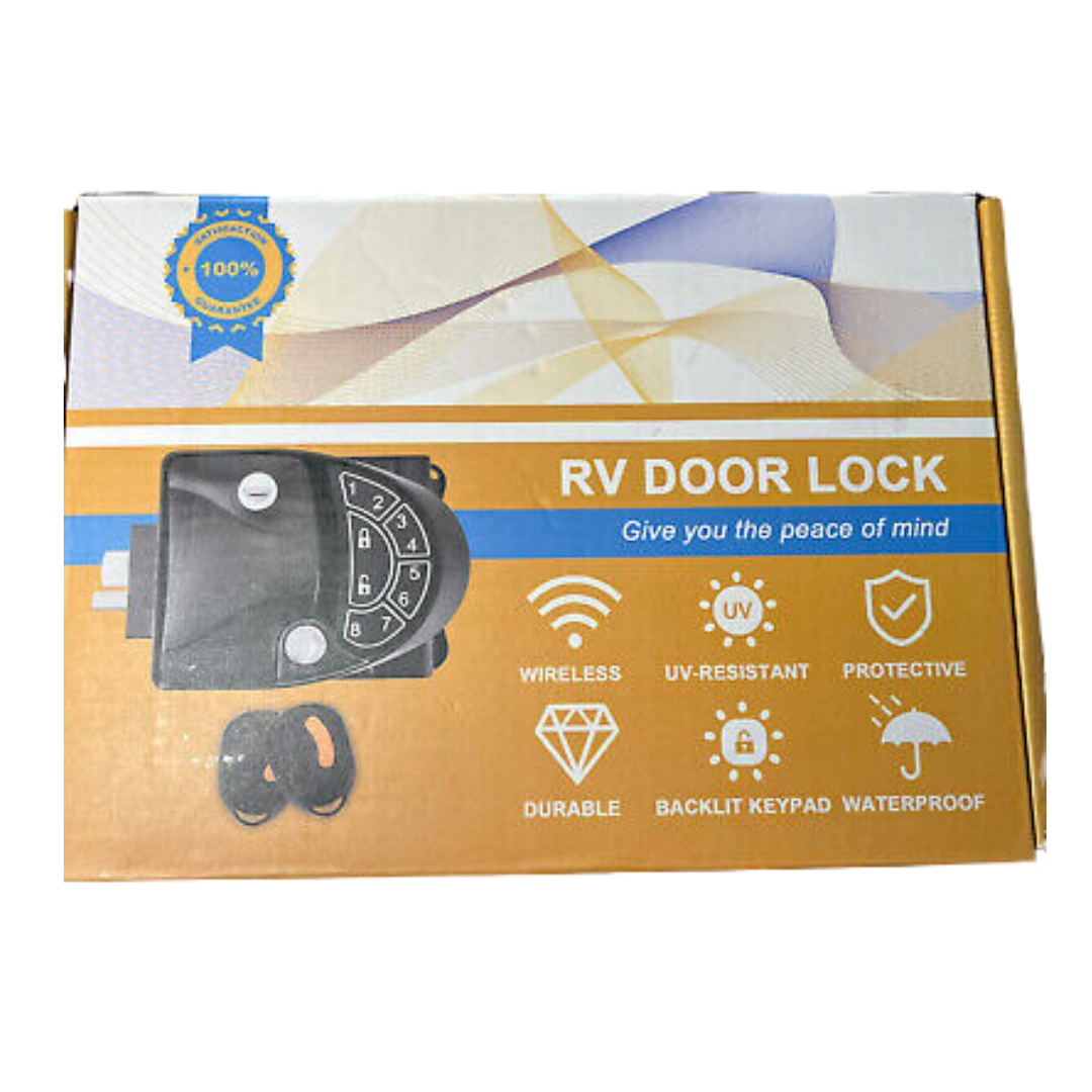 RV Wireless Keyless Protective Entry Door Lock Metal Keypad for Travel Trailer