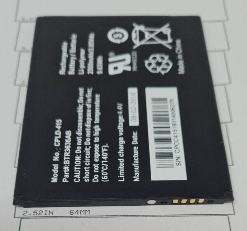 Battery CPLD-415 Fits Coolpad Canvas Splatter Original Replacement Part 2500mAh