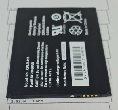 Battery CPLD-415 Fits Coolpad Canvas Splatter Original Replacement Part 2500mAh