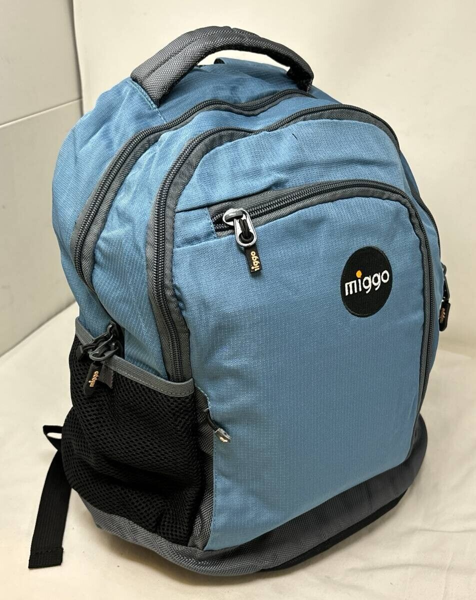 Miggo Style Midtown Genius Backpack Macbook Laptop 15 in Tablet 10 in Blue Stron