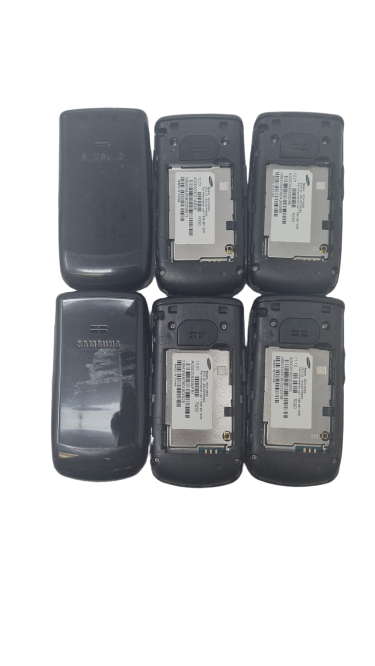 6 Lot Samsung Contour SCH-R250 Flip Cell Phone Alltel Wholesale For Parts As Is