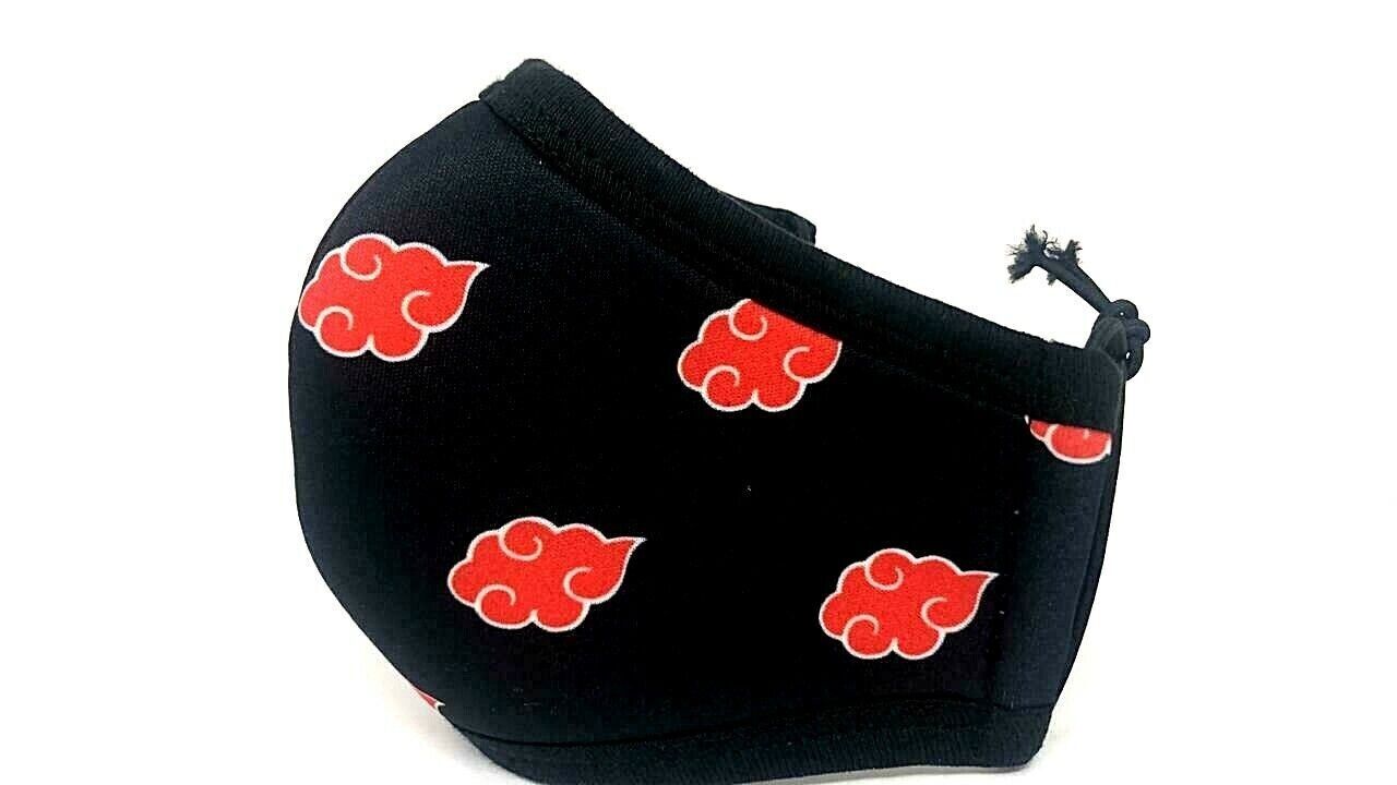 New Reusable Red Clouds Face Mask Breathable Adjustable Unisex For Kids
