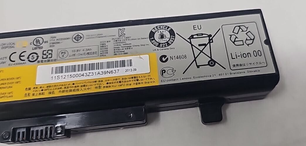 Laptop Battery for Lenovo IdeaPad Y480 Y580 G480 G580 Z380 Z480 Z580 Z585 Series