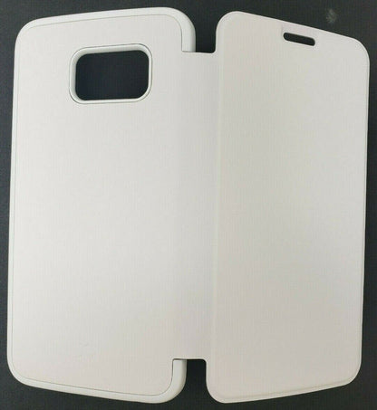 White Xqisit Folio Case Rana For Samsung Galaxy S6 Edge Folio Book Cover