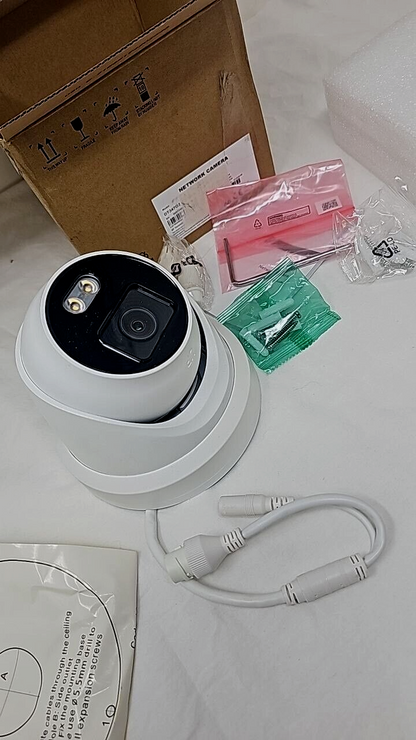 DT347G2 Acusense ColorVu POE Turret IP Network Camera Outdoor 4MP WDR IP67