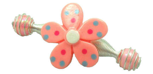 4 Set Hair Flower Spring Clip Baby Girls Easy Apply Fashion Detail Pink Flower
