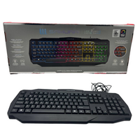 RGB Wired Gaming 100% Keyboard USB for Windows Mac PC Rainbow Lifeworks Samurai