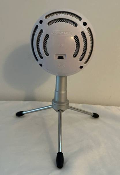 Blue Snowball iCE USB Microphone Condenser for Recording & Streaming White