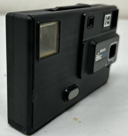 Kodak Disc 3000 Disc Film Format Retro Camera Vintage 58° Angle of View Black