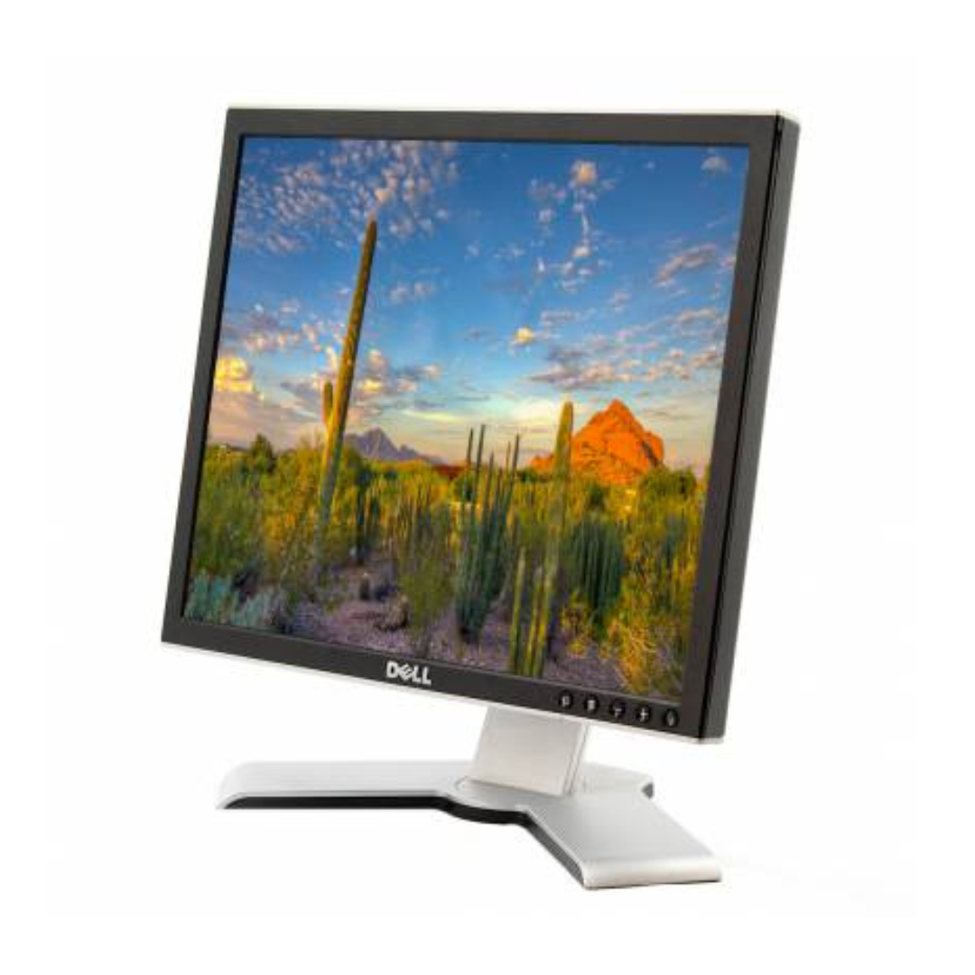 Dell 1707FPt Fullscreen LCD 17" Computer Monitor Display VGA DVI Port Silver