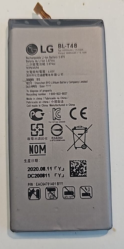 Battery LG BL-T48 for LG Stylo 6 LM-Q730MM 4000mAh 3.87V Internal Original