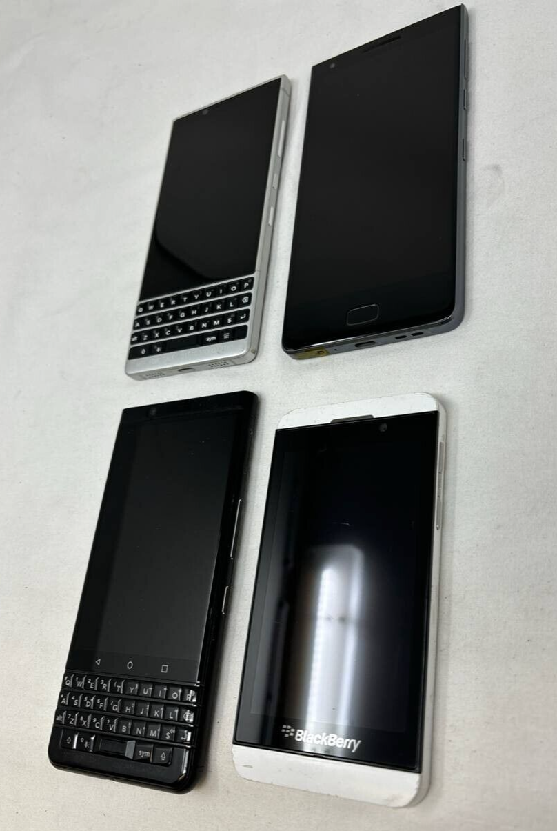 4 Lot BlackBerry Motion Keyone Z10 Key2  As IS Untested Wholesale Mobile READ