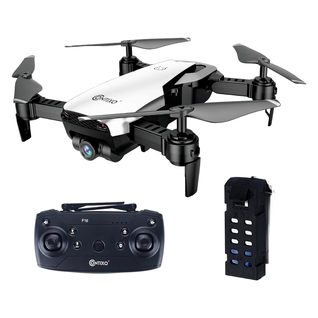 Contixo F16 FPV Foldable Drone Quadcopter 1080P HD Camera Kit for Kids READ