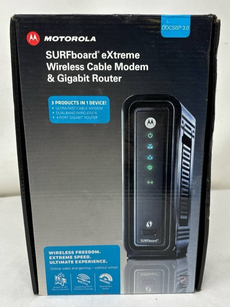 Motorola SBG6580 Arris Surfboard Cable Modem WiFi Router Dual Band DOCSIS 3.0