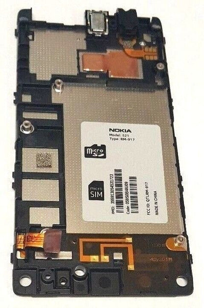 Nokia Lumia 521 LCD Display Assembly Panel Frame Digitizer Replacement Original