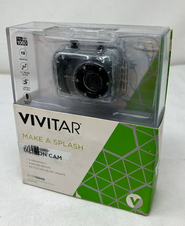 Vivitar DVR786HD Full HD 1080p Action Video Camera Camcorder USB Micro SD OEM