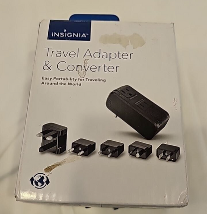 Insignia NS-MTCA Travel Essentials Adapter and Converter Multiple Plugs World