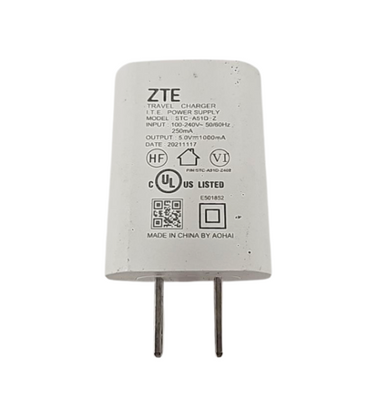 ZTE Wall Charger USB Travel Phone Tablet Power Adapter 5V 1A White Universal A3