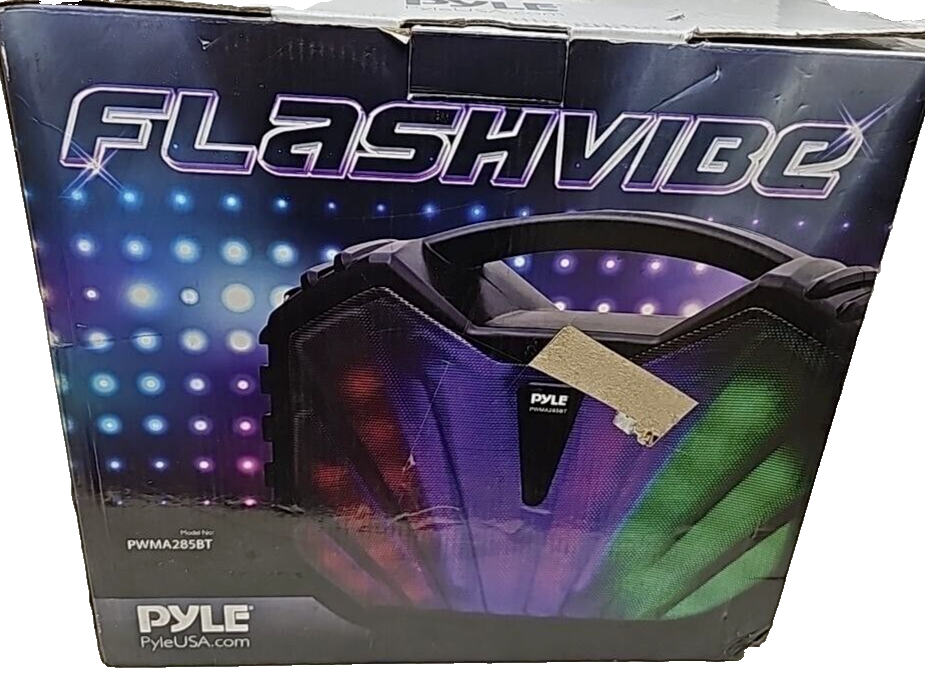 Pyle PWMA285BT Portable PA Bluetooth Speaker System Karaoke Kit RGB DJ No MIC