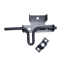 Heavy Duty Black Slide Bolt Latch Metal Gate Shed Door Lock Secure Mounting