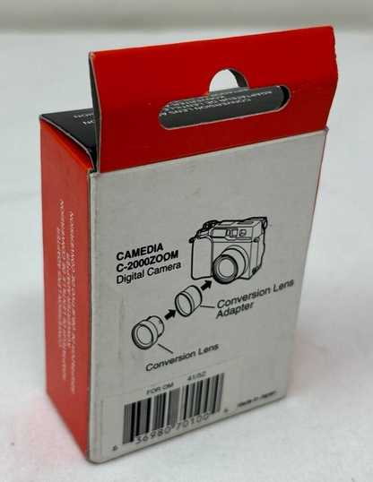 Conversion Lens Adapter 41-52 Silver for Olympus Camedia C-2000ZOOM Camera