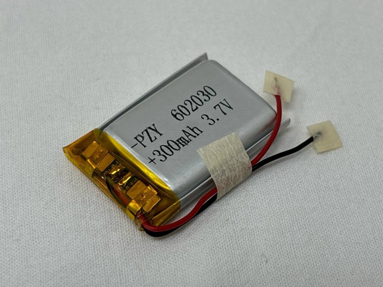 PZY 602030 Polymer Battery 300mAh 3.7 V Rechargeable Li-ion for Low Drain Device