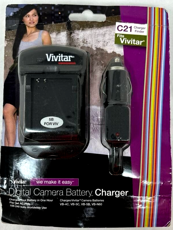 Vivitar Digital Camera Lithium-ion Battery Car Charger For Sony NPBG1 NPFG1