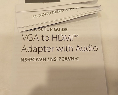 Insignia NS-PCAVH HDMI to VGA USB Adapter Audio Display Converter for Laptop PC